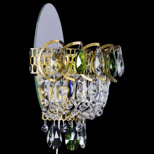 Бра Астра Зеленая под бронзу в Самаре Гусь Хрустальный