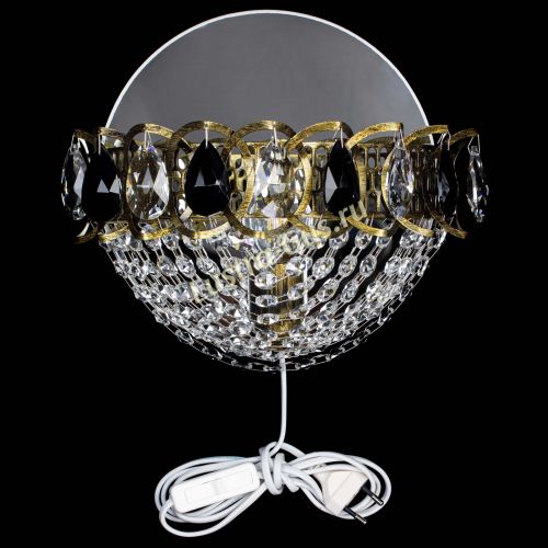 Бра Астра Сетка под бронзу Черная в Самаре Гусь Хрустальный