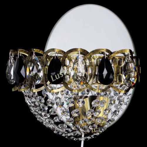 Бра Астра Сетка под бронзу Черная в Самаре Гусь Хрустальный