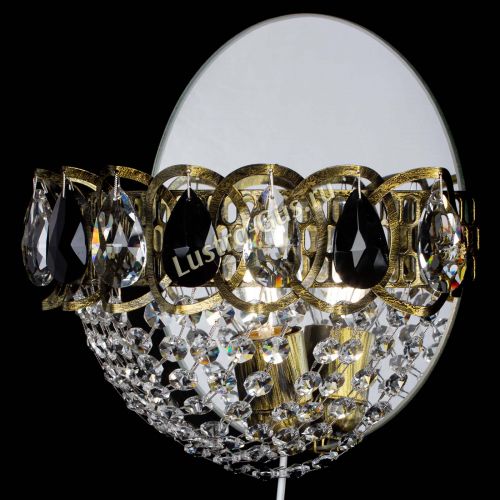 Бра Астра Сетка под бронзу Черная в Самаре Гусь Хрустальный