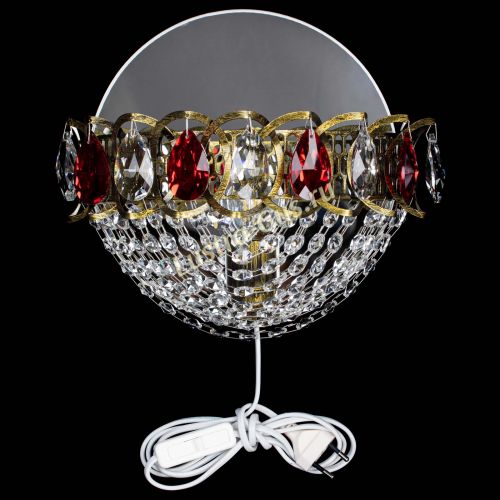 Бра Астра Сетка под бронзу Красная в Самаре Гусь Хрустальный