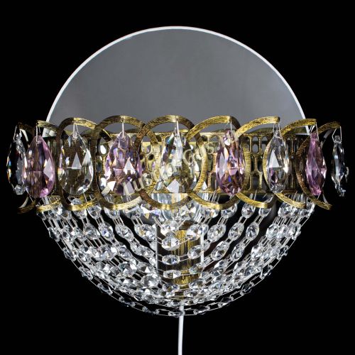 Бра Астра Сетка под бронзу Розовая в Самаре Гусь Хрустальный