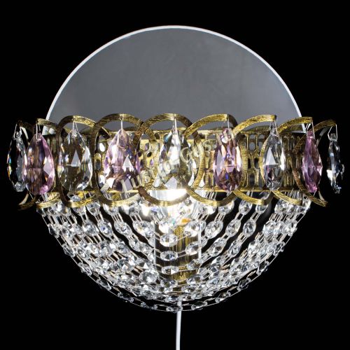 Бра Астра Сетка под бронзу Розовая в Самаре Гусь Хрустальный