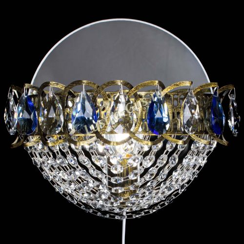 Бра Астра Сетка под бронзу Синяя в Самаре Гусь Хрустальный