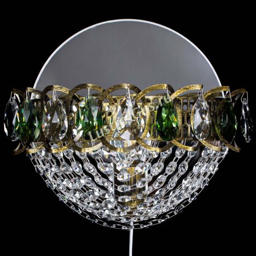 Бра Астра Сетка под бронзу Зеленая в Самаре Гусь Хрустальный