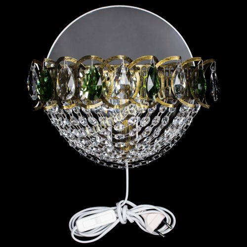 Бра Астра Сетка под бронзу Зеленая в Самаре Гусь Хрустальный