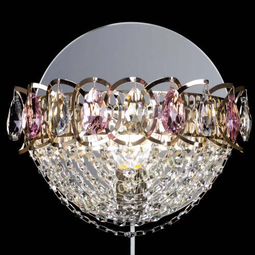 Бра Астра Сетка розовая в Самаре Гусь Хрустальный