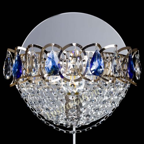 Бра Астра Сетка синяя в Самаре Гусь Хрустальный