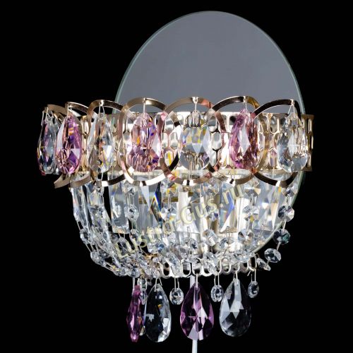 Бра Астра розовая в Самаре Гусь Хрустальный