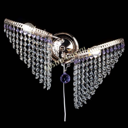 Бра Бутоны №2 фиолетовая в Самаре Гусь Хрустальный