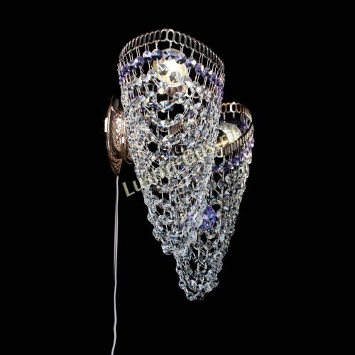 Бра Бутоны №2 фиолетовая в Самаре Гусь Хрустальный