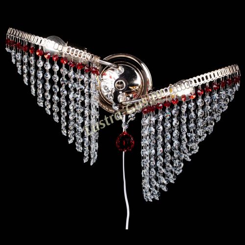 Бра Бутоны №2 красная в Самаре Гусь Хрустальный