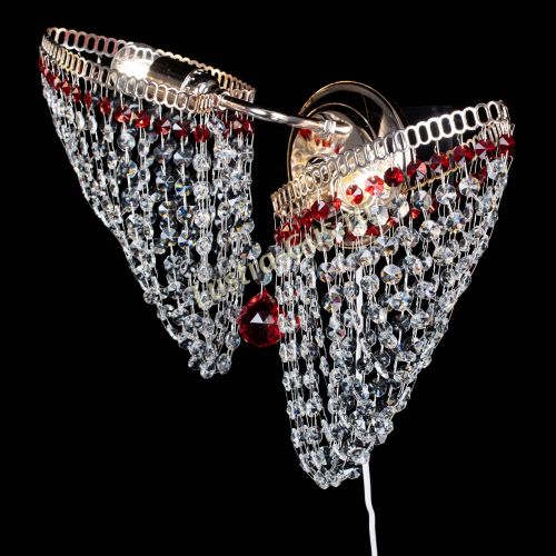 Бра Бутоны №2 красная в Самаре Гусь Хрустальный