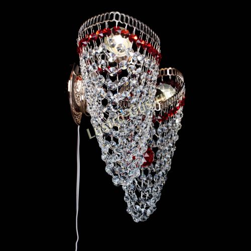 Бра Бутоны №2 красная в Самаре Гусь Хрустальный