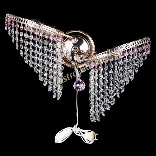 Бра Бутоны №2 розовая в Самаре Гусь Хрустальный