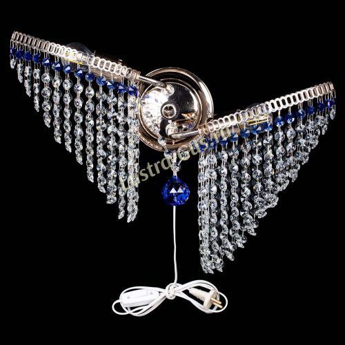 Бра Бутоны №2 синяя в Самаре Гусь Хрустальный