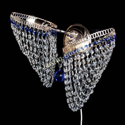 Бра Бутоны №2 синяя в Самаре Гусь Хрустальный