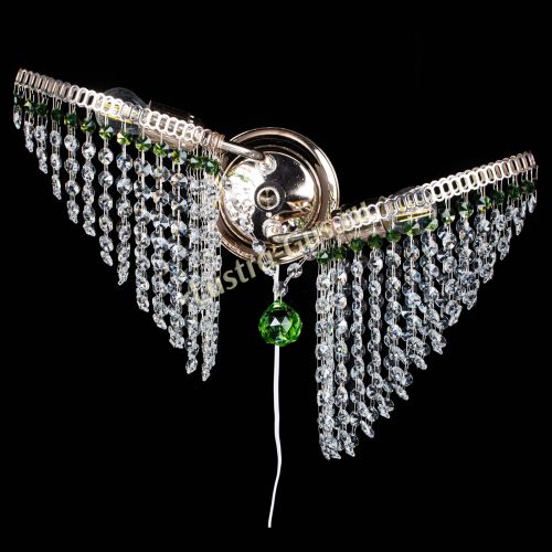 Бра Бутоны №2 зеленая в Самаре Гусь Хрустальный