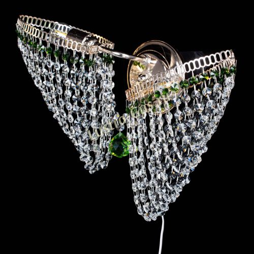 Бра Бутоны №2 зеленая в Самаре Гусь Хрустальный