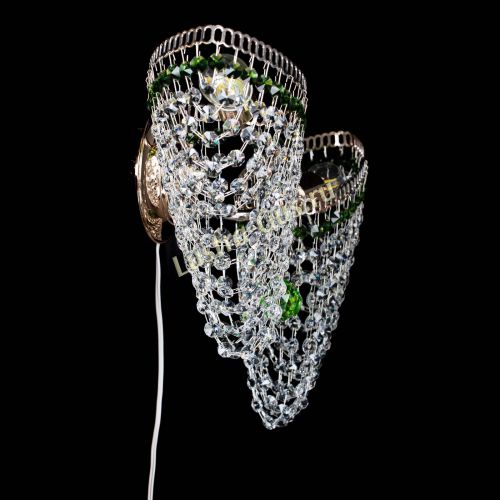 Бра Бутоны №2 зеленая в Самаре Гусь Хрустальный