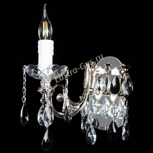 Бра Елизавета №1 мини черная в Самаре Гусь Хрустальный