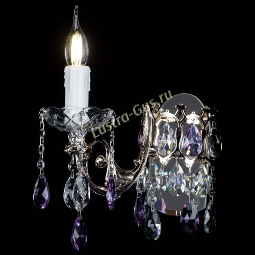 Бра Елизавета №1 мини фиолетовая в Самаре Гусь Хрустальный