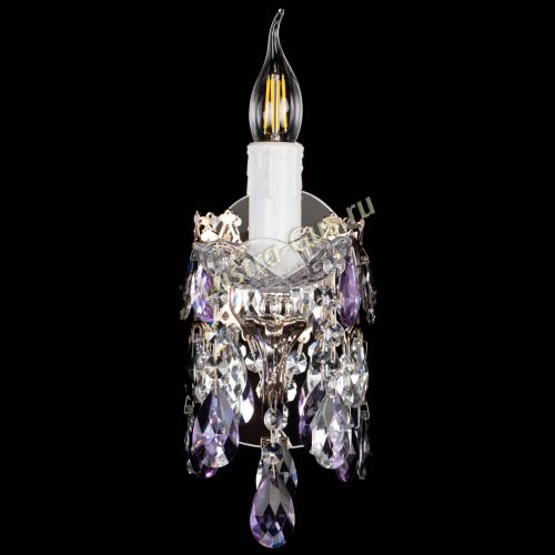 Бра Елизавета №1 мини фиолетовая в Самаре Гусь Хрустальный