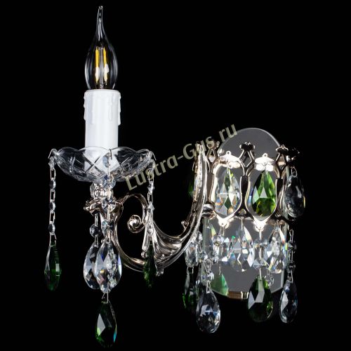 Бра Елизавета №1 мини зеленая в Самаре Гусь Хрустальный