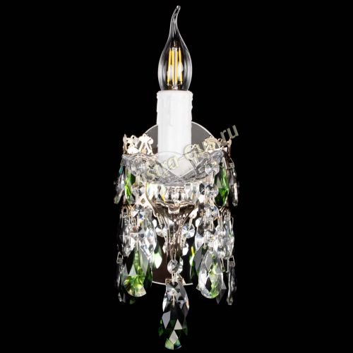 Бра Елизавета №1 мини зеленая в Самаре Гусь Хрустальный