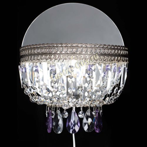 Бра Флоренция журавлик фиолетовая в Самаре Гусь Хрустальный