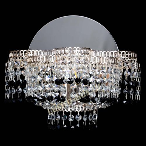 Бра Камелия обтикон Черная в Самаре Гусь Хрустальный