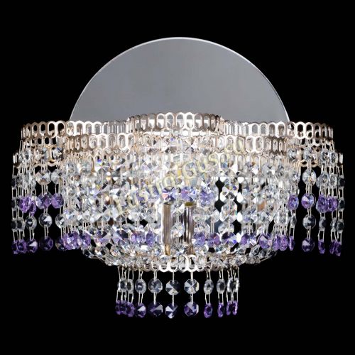 Бра Камелия обтикон Фиолетовая в Самаре Гусь Хрустальный