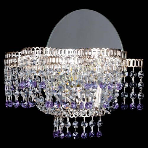 Бра Камелия обтикон Фиолетовая в Самаре Гусь Хрустальный