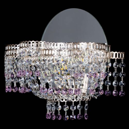 Бра Камелия обтикон Розовая в Самаре Гусь Хрустальный