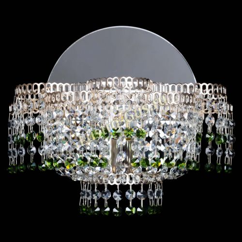 Бра Камелия обтикон Зеленая в Самаре Гусь Хрустальный