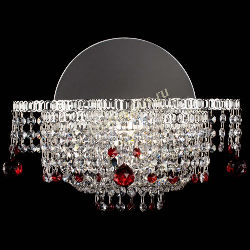 Бра Камелия шар красная в Самаре Гусь Хрустальный