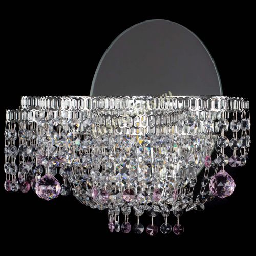 Бра Камелия шар розовая в Самаре Гусь Хрустальный