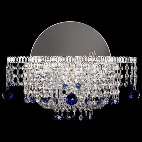 Бра Камелия шар синяя в Самаре Гусь Хрустальный