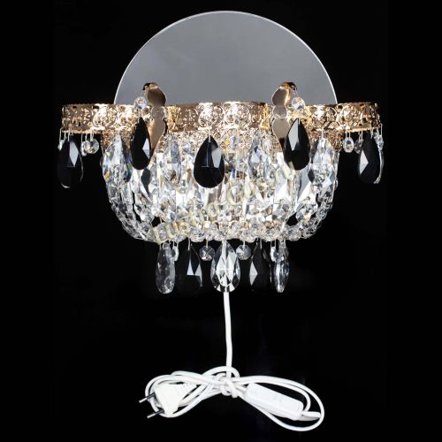 Бра Камея Флора черная в Самаре Гусь Хрустальный