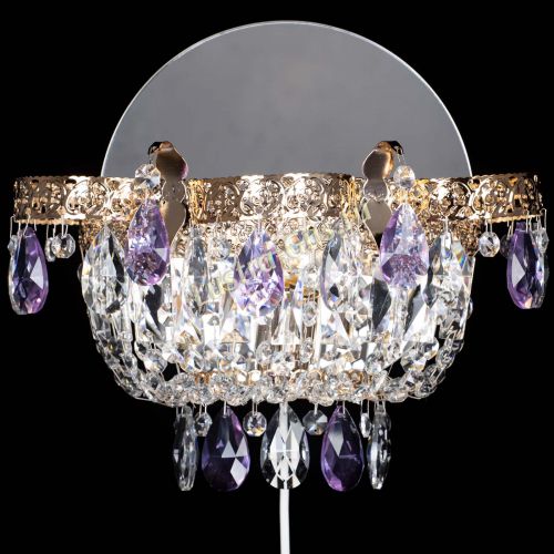 Бра Камея Флора фиолетовая в Самаре Гусь Хрустальный