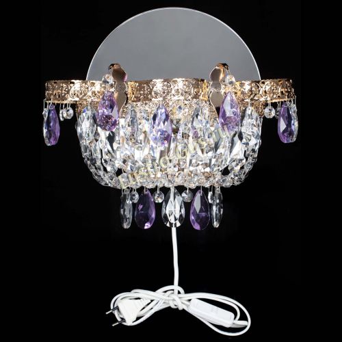 Бра Камея Флора фиолетовая в Самаре Гусь Хрустальный