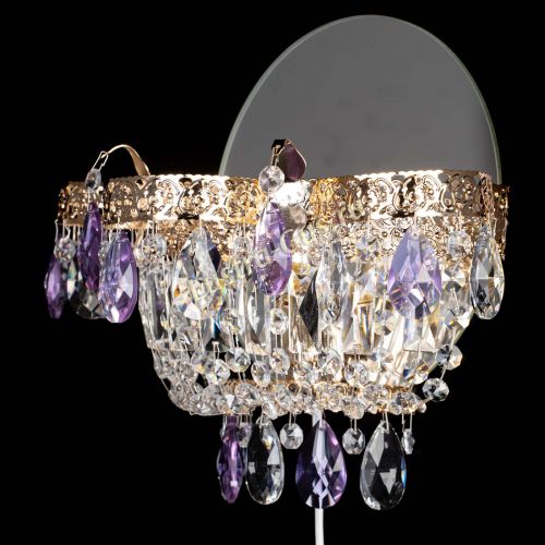 Бра Камея Флора фиолетовая в Самаре Гусь Хрустальный