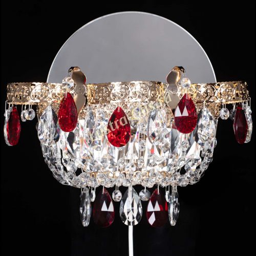 Бра Камея Флора красная в Самаре Гусь Хрустальный