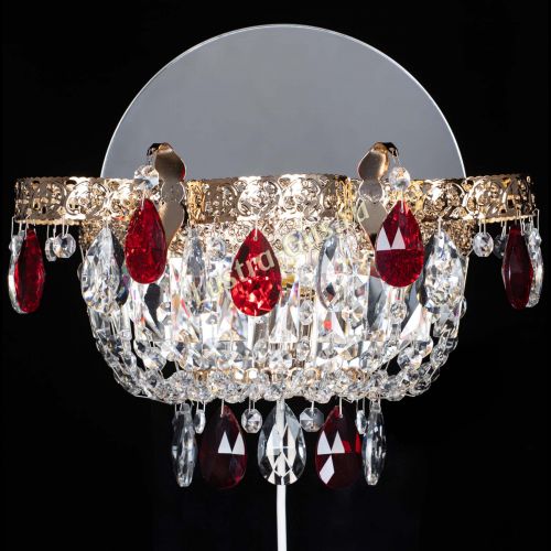 Бра Камея Флора красная в Самаре Гусь Хрустальный