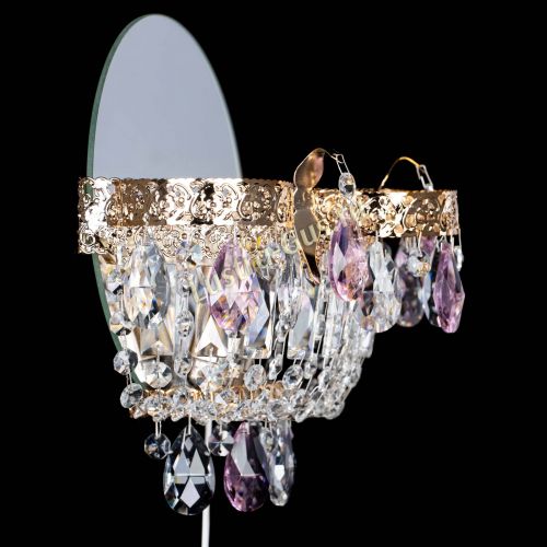 Бра Камея Флора розовая в Самаре Гусь Хрустальный