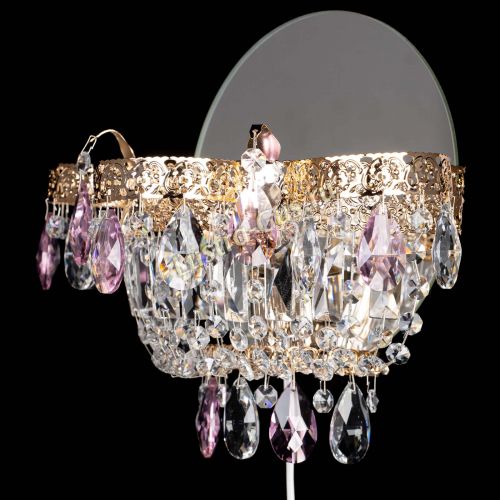 Бра Камея Флора розовая в Самаре Гусь Хрустальный