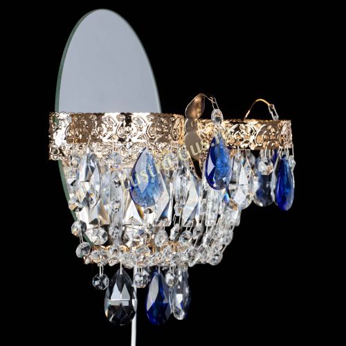 Бра Камея Флора синяя в Самаре Гусь Хрустальный