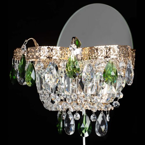 Бра Камея Флора зеленая в Самаре Гусь Хрустальный