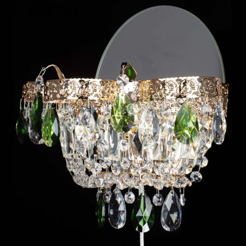 Бра Камея Флора зеленая в Самаре Гусь Хрустальный