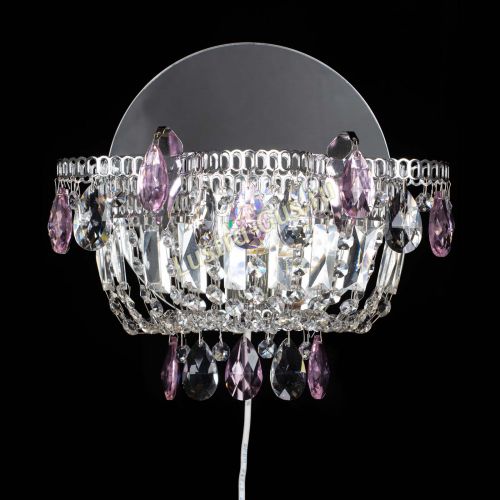 Бра Камея розовая в Самаре Гусь Хрустальный